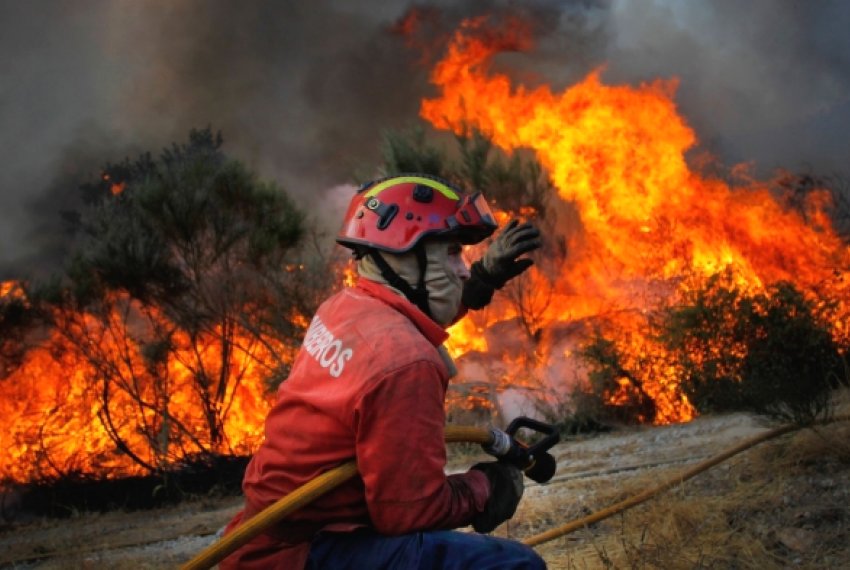 Joo Neiva participa de estgio de combate - Incndio florestal