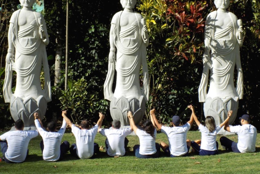 GM de Vitria realiza treinamento no Mosteiro - Zen Budista