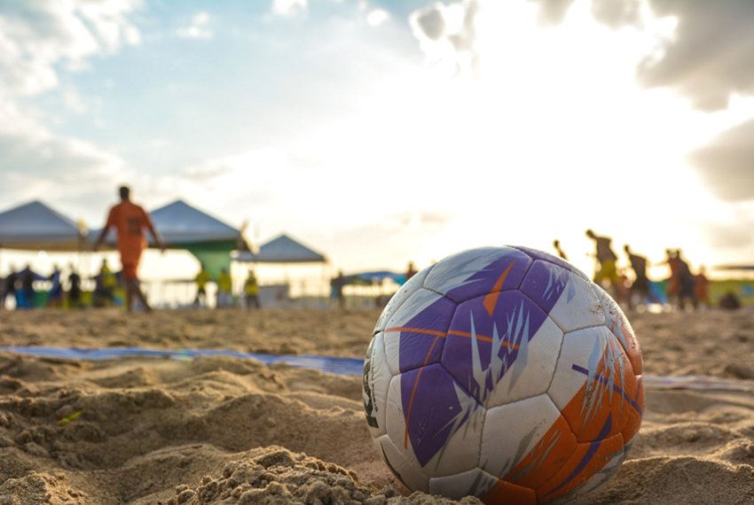 Seleo vence Marechal Floriano na estria do 17 Estadual - Beach Soccer