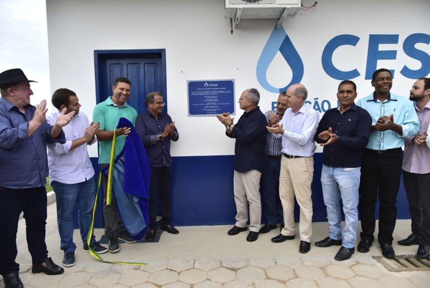 Cesan inaugura o novo sistema de esgotamento sanitrio - Saneamento