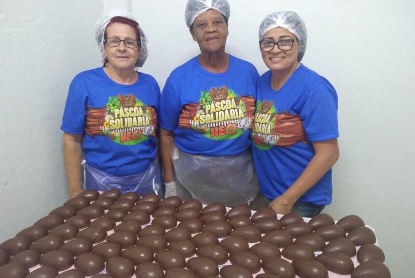 Fbrica de Chocolate do HECI est funcionando a todo vapor - Pscoa Solidria