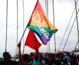 Vitria tem ato em defesa da presidente Dilma e de Lula - Manifestao