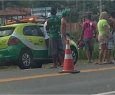 Carro da Eco atropela ciclista e moradores de Cristal, em Joo Neiva na BR101 - Violncia