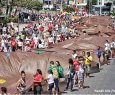Grito dos Excludos protesta contra crime da Samarco, Temer e Hartung - Temer e Hartung